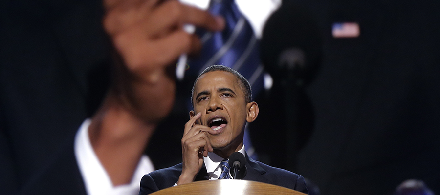 Obama DNC hand