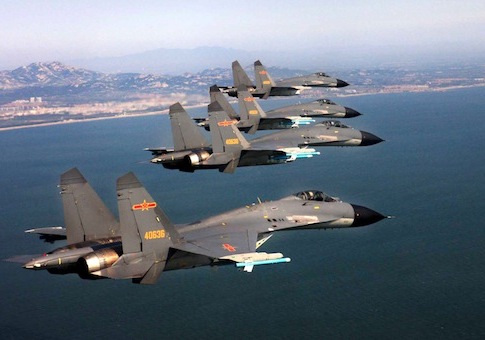 Chinese fighter jets, September 2012 / AP