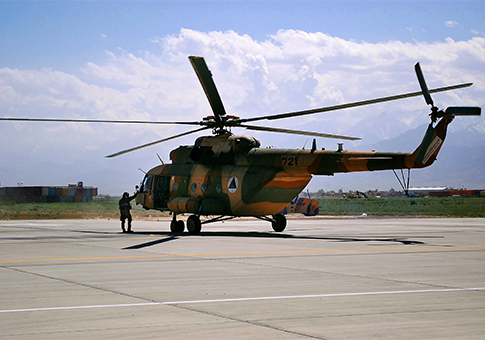 An Mi-17 helicopter used by the Afghan Air Force / AP