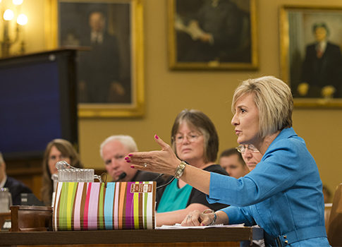 Becky Gerritson and representatives from conservative groups / AP