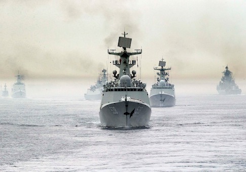 Chinese naval fleet / AP