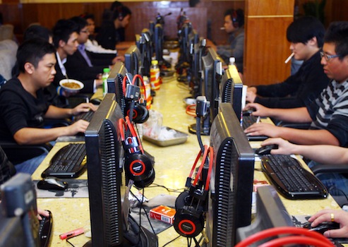 Internet cafe in Jiaxing city, China / AP