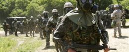U.S. and South Korean Army soldiers participate in a chemical, biological, and radiological warfare training exercise at Yeoncheon near the border with North Korea, in South Korea, Thursday, May 16, 2013 / AP