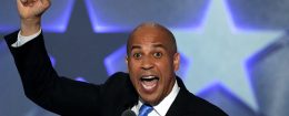 Sen. Cory Booker at the Democratic National Convention, July 25, 2016 / Getty Images