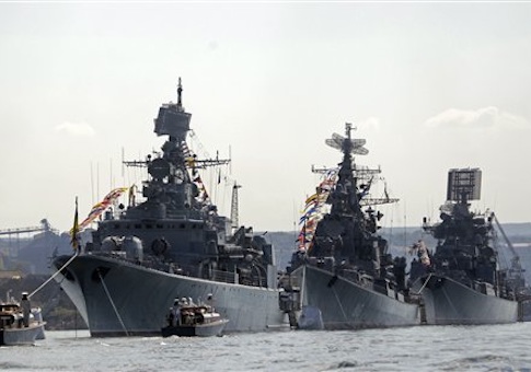 Russian warships in the Black Sea