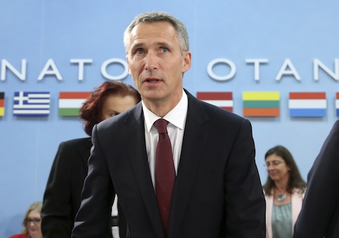 New NATO Secretary General Jens Stoltenberg of Norway arrives to chair his first meeting at the Alliance headquarters in Brussels October 1