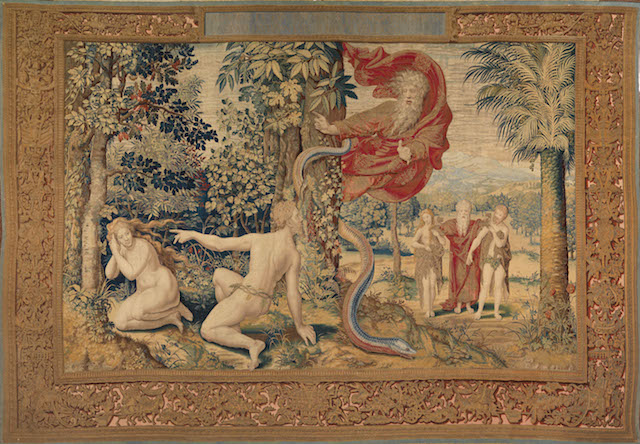 God Accuses Adam and Eve after the Fall / Pieter Coecke van Aelst, ca. 1548