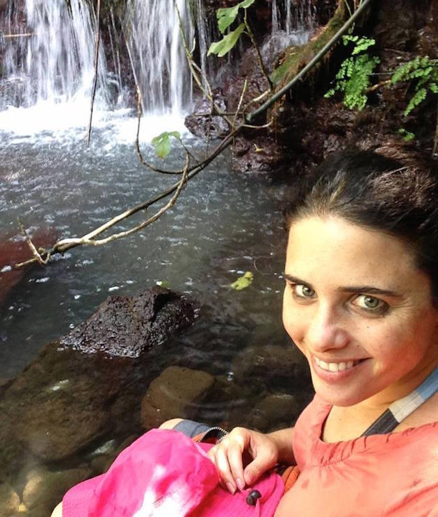 Ayelet Shaked hiking in Israel's Golan Heights / Facebook