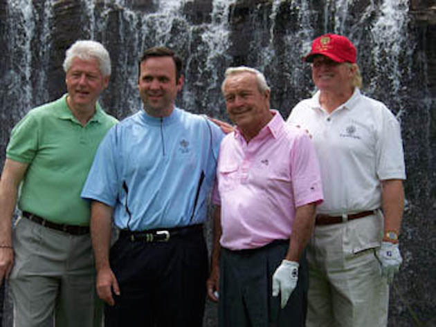 Bill Clinton, Dan Scavino, Arnold Palmer, Donald Trump / Westchester Magazine