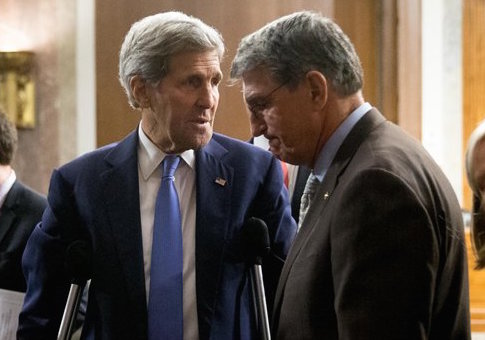 John Kerry and Sen. Joe Manchin