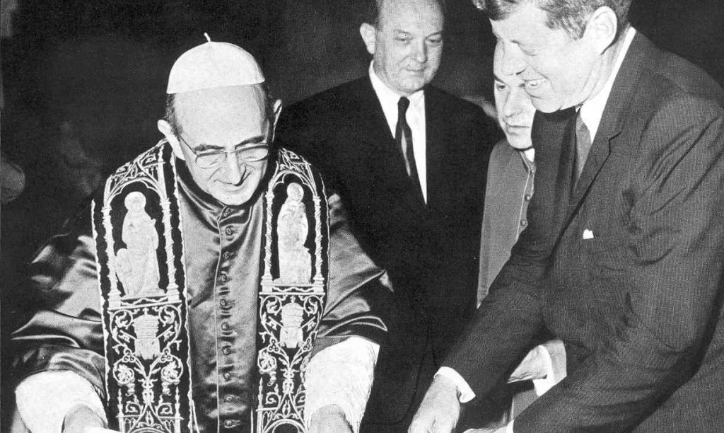 Pope Paul VI with John F. Kennedy / Wikimedia Commons