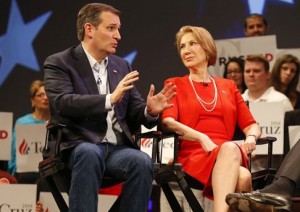Ted Cruz and Carly Fiorina / AP
