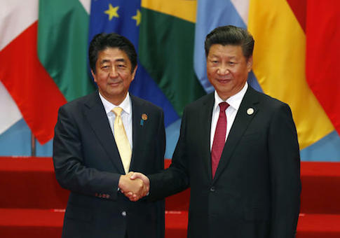 Shinzo Abe, Xi Jinping