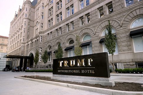 The Trump International Hotel on its first day of business September 12, 2016 in Washington, DC. / Getty Images