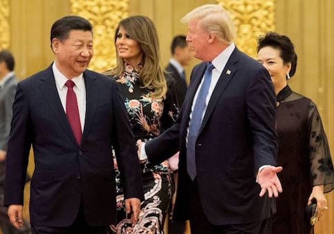 President Donald Trump speaks to China's President Xi Jinping