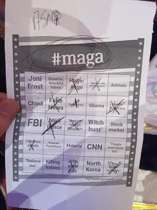 Trump bingo