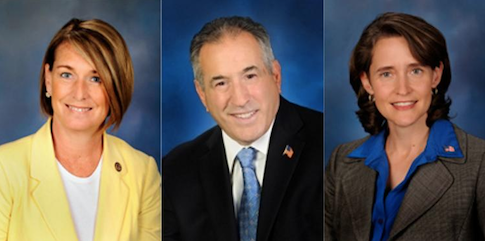 Illinois state Reps. Deborah Conroy, Marty Moylan, and Michelle Mussman