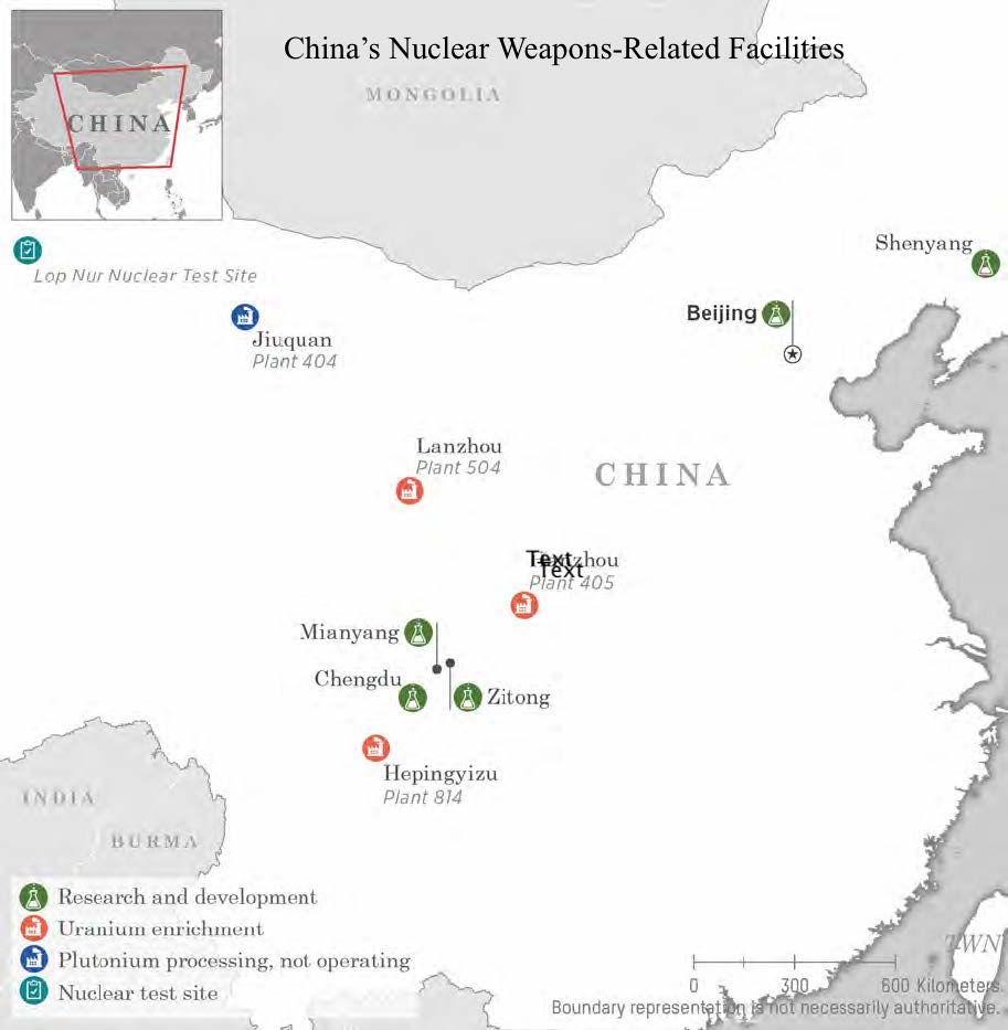 China nuclear weapons facilities