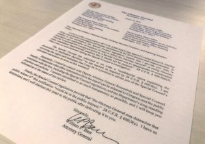 U.S. Attorney General William Barr's letter to U.S. lawmakers /