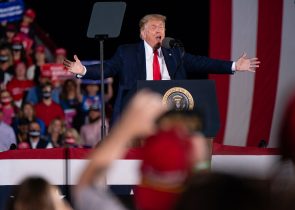 Donald Trump Holds MAGA Campaign Rally In Macon, GA