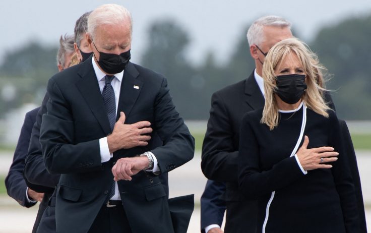 Jen Psaki Falsely Claims Biden Never Looked at Watch During Ceremony for Fallen Troops