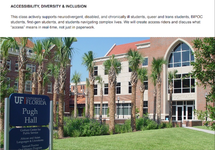University of Florida Pulls Illegal Course Syllabus Offering Special Accommodations to 'Queer and Trans,' 'BIPOC' Students