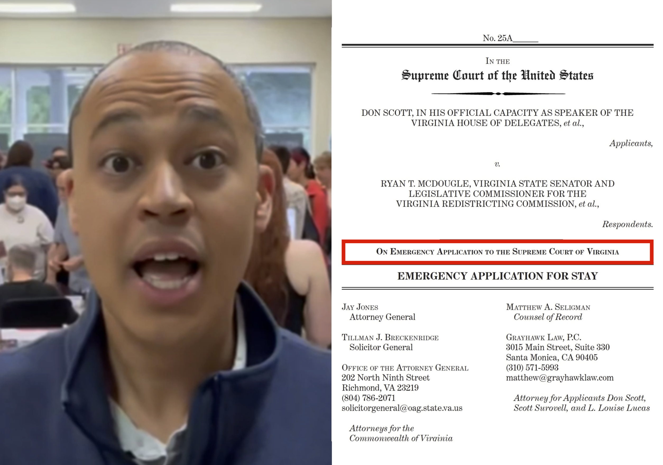 ‘It Makes No Sense’: Virginia Dems Panned by Legal Experts for Page 1 Mistake on SCOTUS Filing